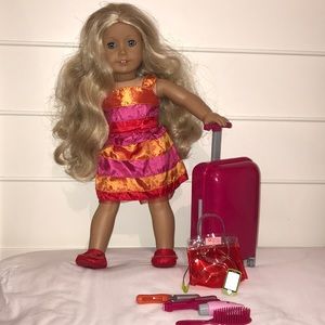 american girl doll traveling!